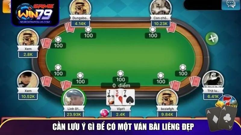 lieng 3 Cần lưu ý gì để có một ván bài liêng đẹp