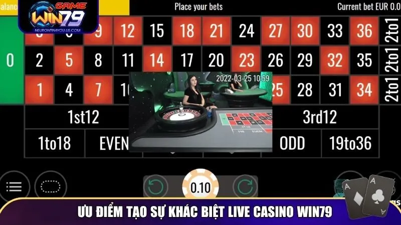 Live Casino Win79 phiên bản mới với nhiều ưu điểm ấn tượng